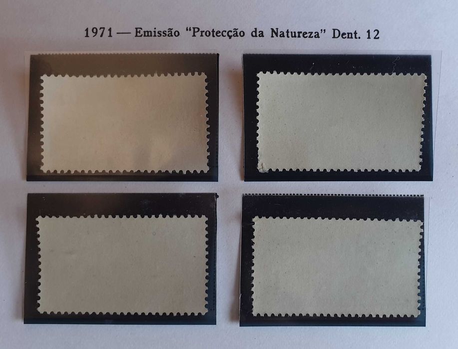 Série Filatélica completa - 1971- Emissão Protecção Da Natureza