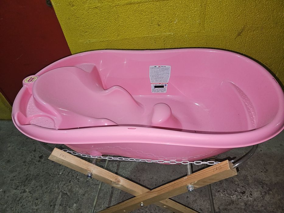 Banheira bebés com suporte