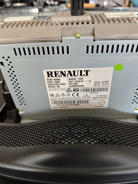 Multimédia Original Renault Clio 4 (2019) - Media Nav Evolution LG (281151341R)