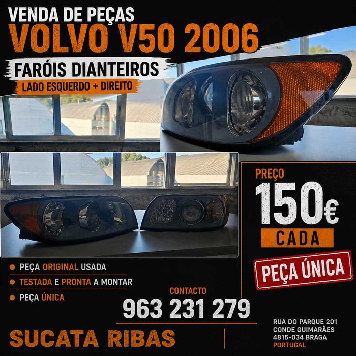Farol dianteiro volvo v50 2006