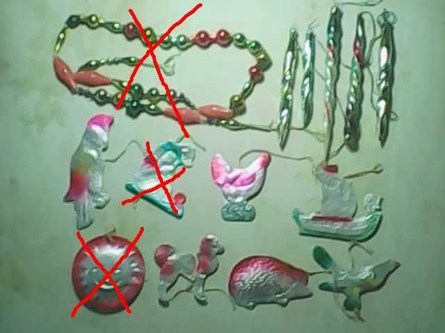 Елочные игрушки времен СССР