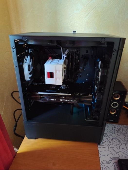 Игровой мощный ПК RTX 3060Ti, Ryzen 5600, SSD m.2, ОЗУ 16GB, ARGB
