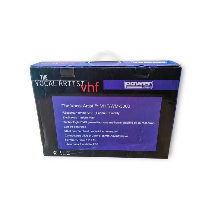 Power Acoustics WM-3000PT (VHF) – Sistema sem fios 1 canal