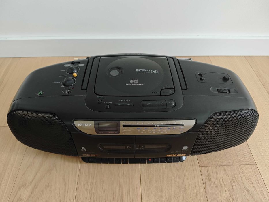 Radioodtwarzacz kaset i płyt SONY (model CFD-112L)/Boombox/Jamnik