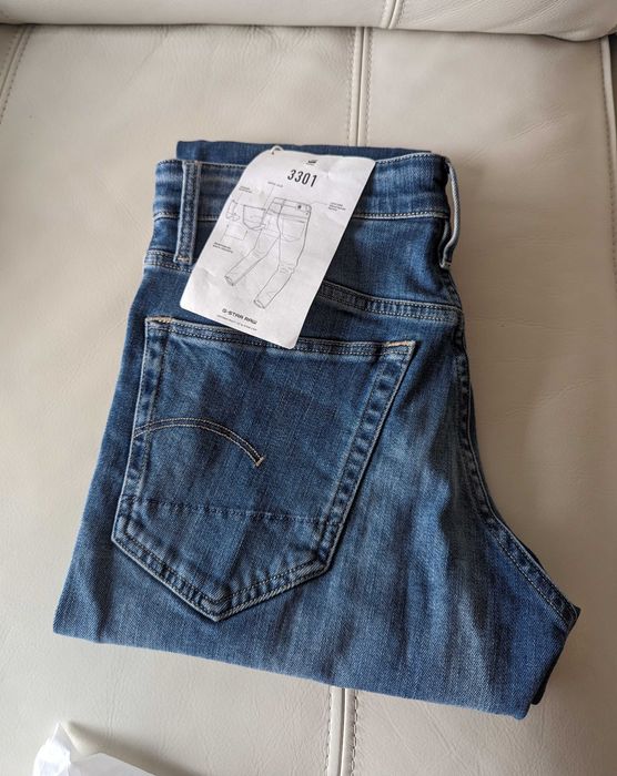 Spodnie G-star Raw 3301 Regular Tapered Jeans 27/30