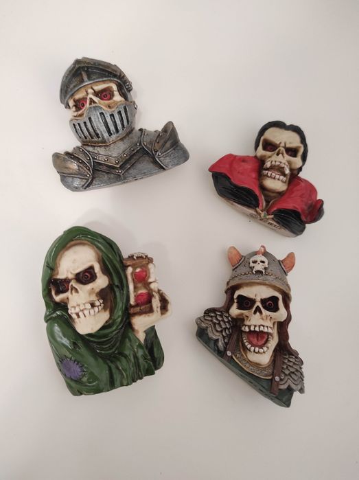 Magnesy kościotrupy creepy mroczne wampir śmierć 4 sztuki