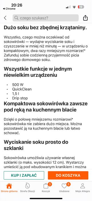 Sokowirówka philips czarna