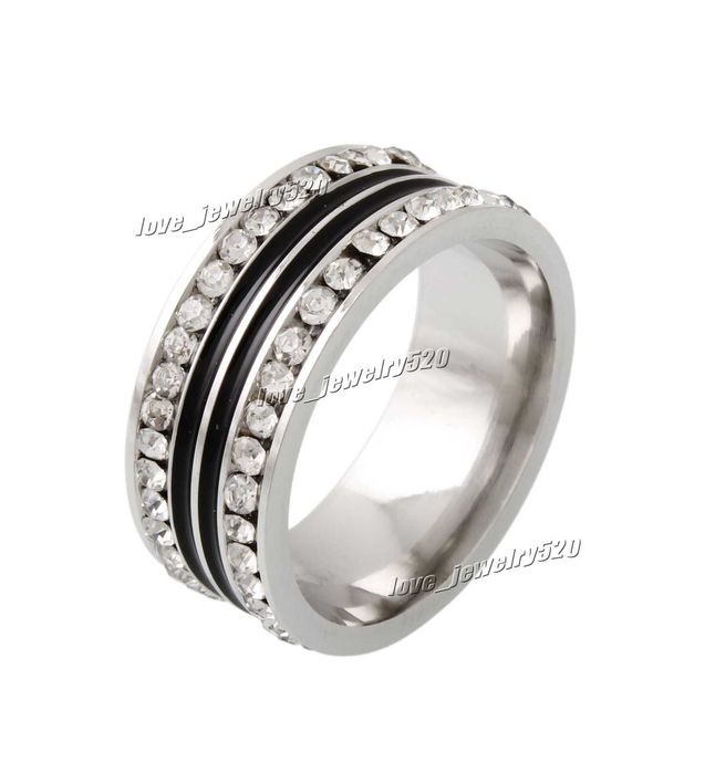 conjunto de 10aneis em aço novos