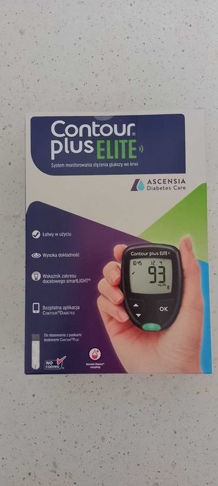 Glukometr Contour Plus elite do mierzenia poziomu cukru nowy