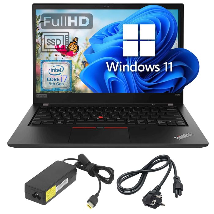laptop Lenovo ThinkPad T480s i7-8650u 4x 1.9GHz 16GB SSD 256GB Win11