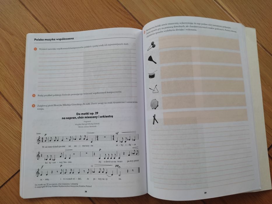 Muzyka zeszyt ćwiczeń kl. 7 MAC Edukacja