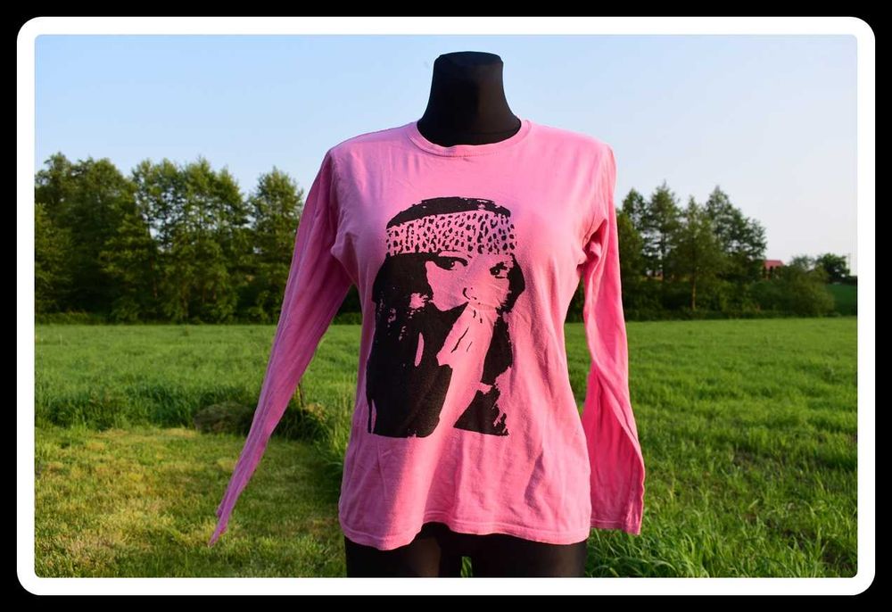 Różowa bluzka Gildan 40 L - 42 XL longsleeve