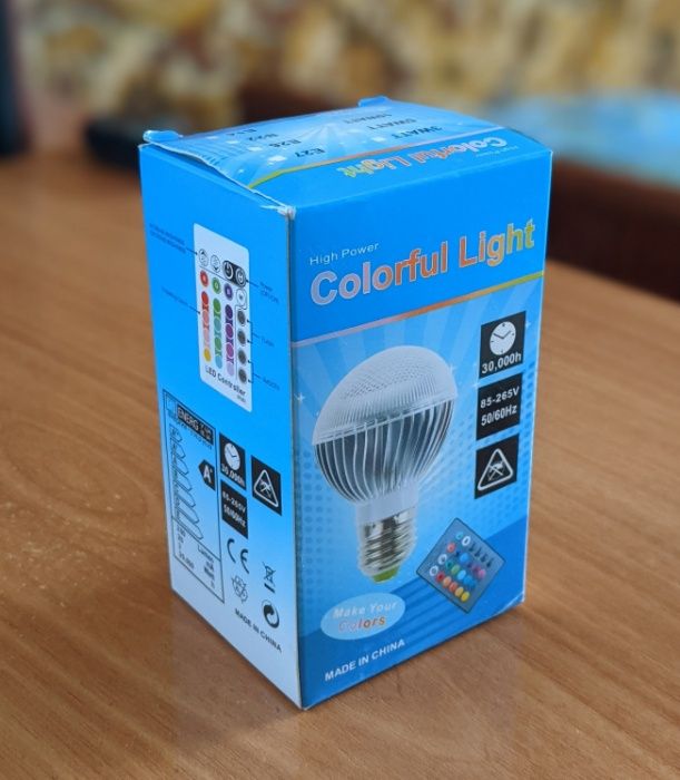 LED RGB лампа 3 Вт