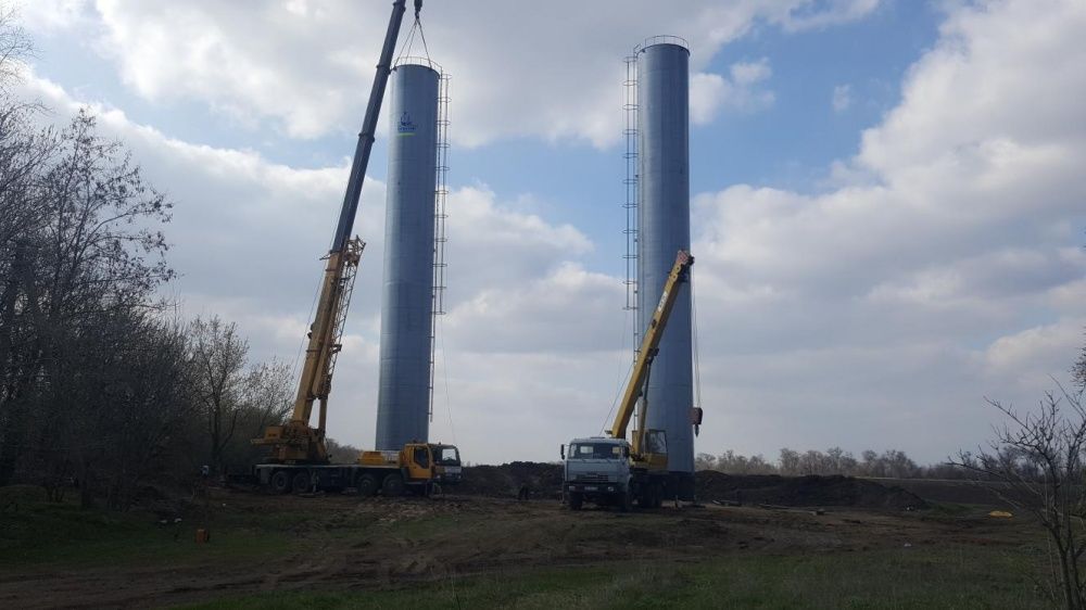 Водонапорные башни Рожновского- виготовлення та монтаж/резервуари