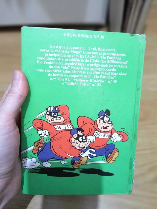 Livro Vintage de BD Show Disney Número 38 Coleção Anos 90
