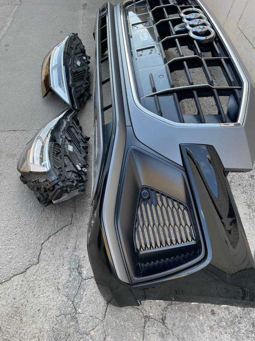 Бампер Audi Q8 Лед Фары Ауди Ку8 Full LED КУ 8 Оптика Фонари