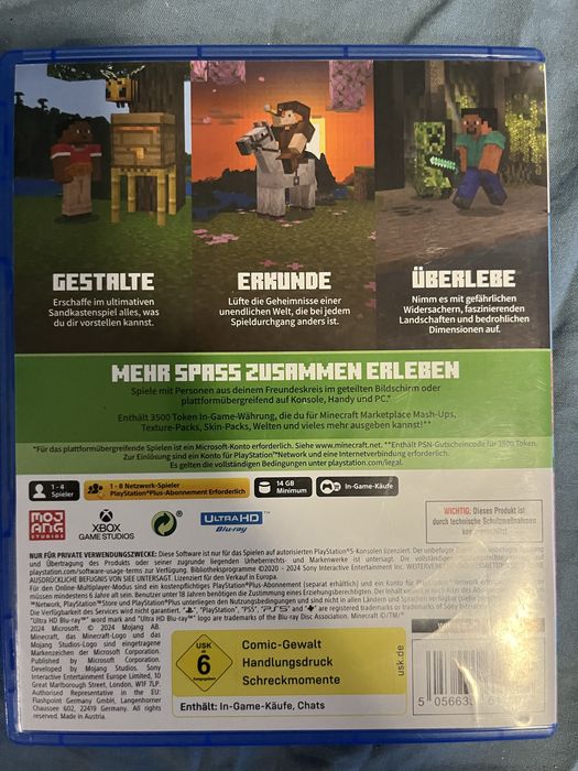 Minecraft PS5 nowe