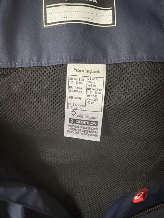 Kurtka przeciwdeszczowa 152-160 Quechua MH500