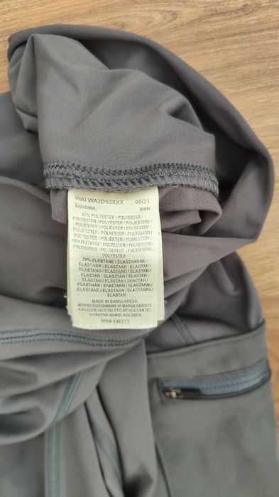 Spodnie trekkingowe legginsy wysoki stan