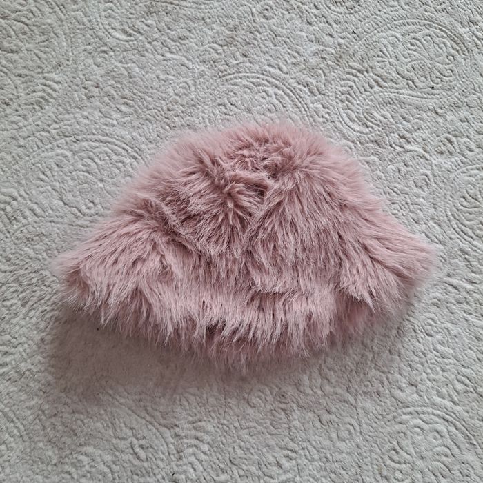 Puszysty kapelusz różowy h&m m/l