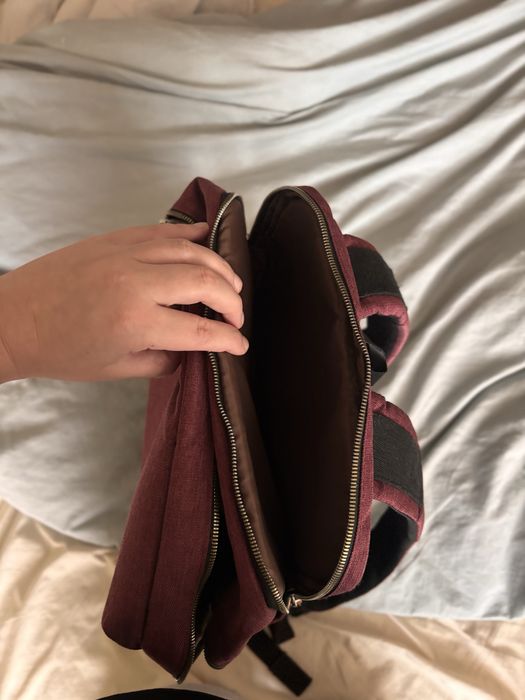 Nordace Siena Smart Backpack Бордовий, 19 л,USB для подорожів та міста