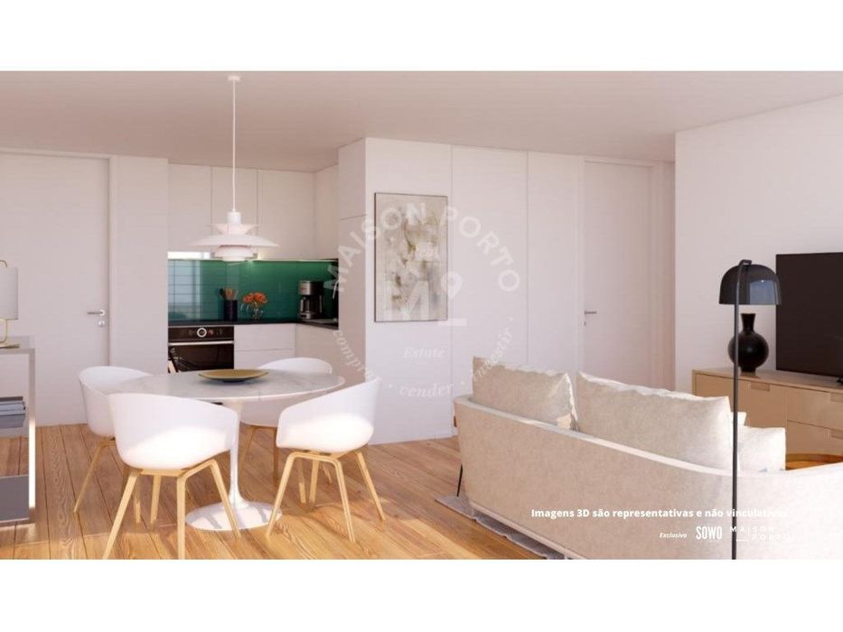 Apartamento T1 com Varanda e Lugar de Garagem em Empreendimento com... — Espinho, Aveiro
