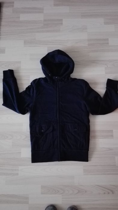 Granatowa ocieplana bluza S H&M Nowa