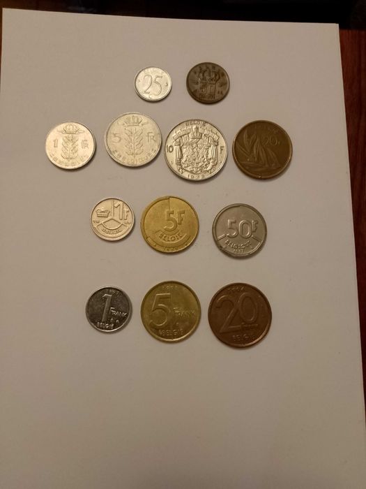 Монеты Бельгии, Польши