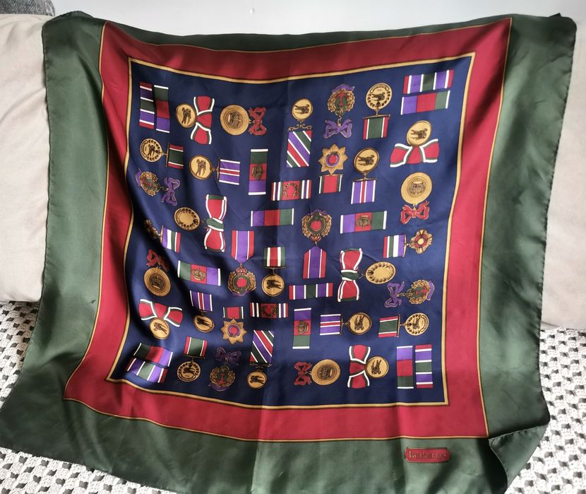 BURBERRYS jedwabna apaszka