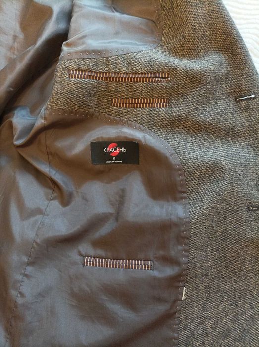 Пиджак мужской из твида.р. 64