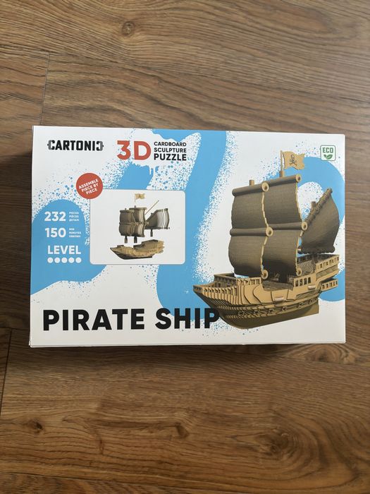Пазли 3д. Пазли 3d. Пазли cartonic pirate ship. 3d пазли корабель.