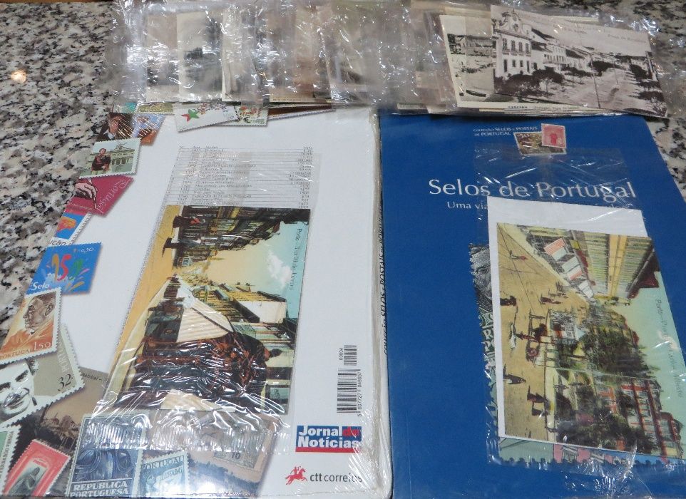 Coleção Completa Selos e Postais Portugal, 3 Séculos História.
