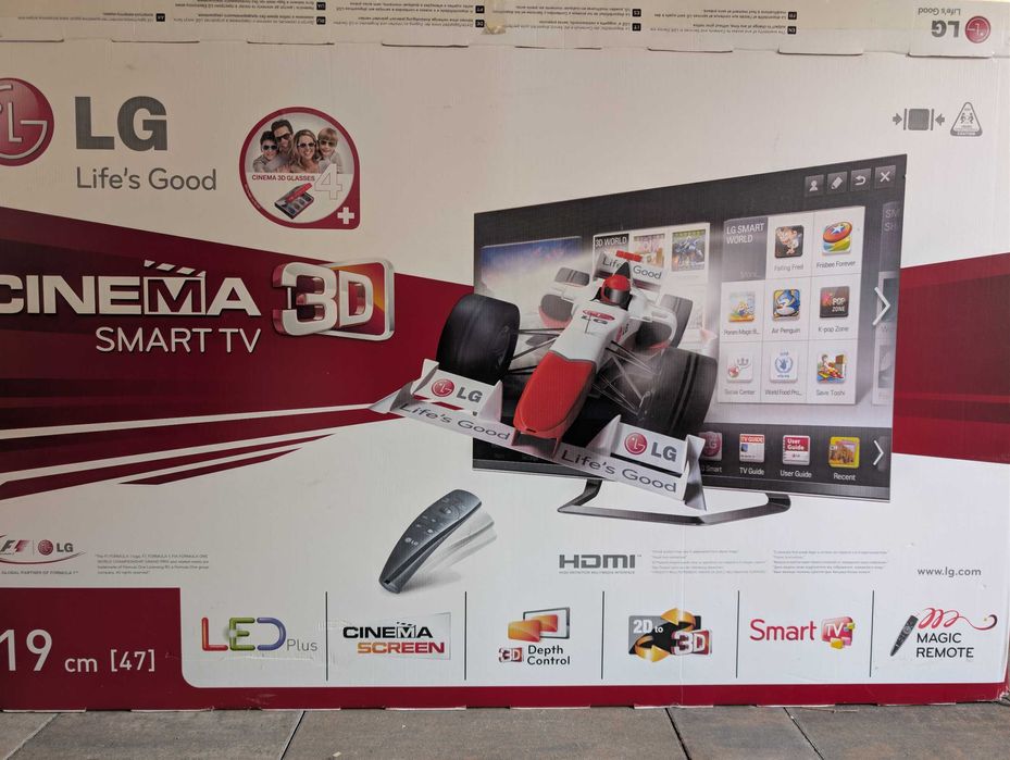 Telewizor LG 47LM660S - 47 cali, LED, Smart TV, Wi-Fi  - bardzo dobry stan