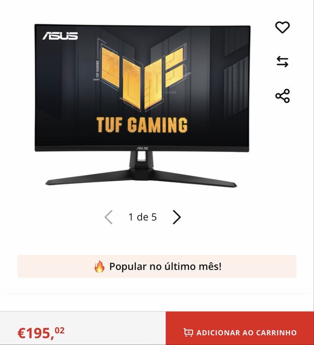 Monitores  para pecas