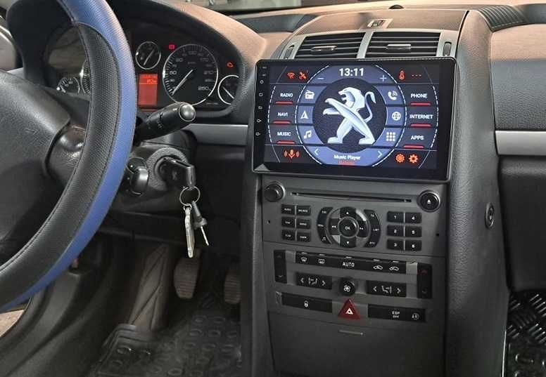 (NOVO) Rádio 2DIN 9" • Peugeot 407 • (2004 a 2011) • Android [4+64GB]