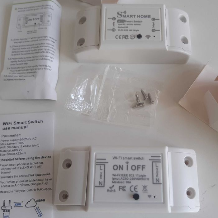 4 Smart Wi-Fi Switches Compatible with Alexa and Hey Google – New64751563204737124