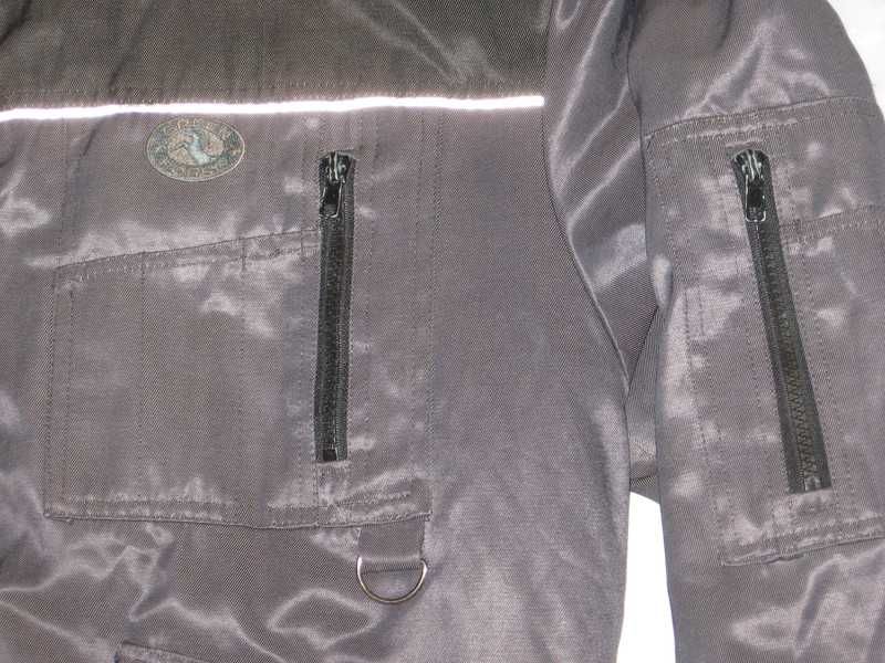 kurtka robocza lekko ocieplana pikowana L XL duża na wiosnę odblaski