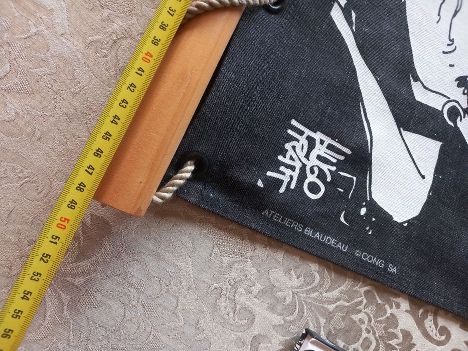 Kakemono Oficial Corto Maltese – Hugo Pratt – Atelier Blaudeau – Como Novo + Saco Original