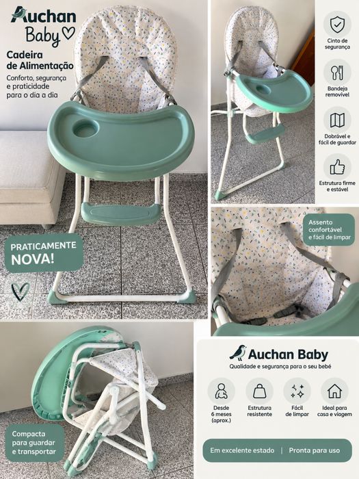 Cadeira de Alimentação Auchan Baby Dobrável
