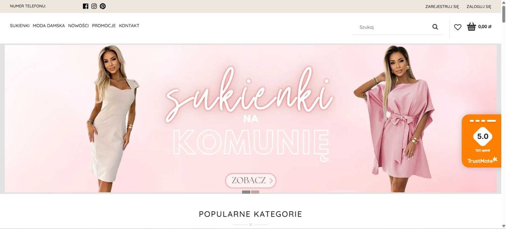 Sprzedam butik internetowy od 12 lat na rynku. E-commerce, sklep, moda