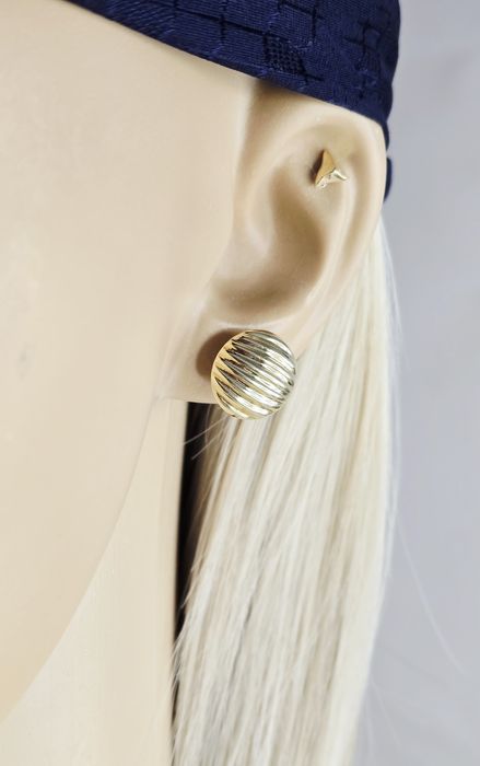 Złote kolczyki wtykane próba 585 14k