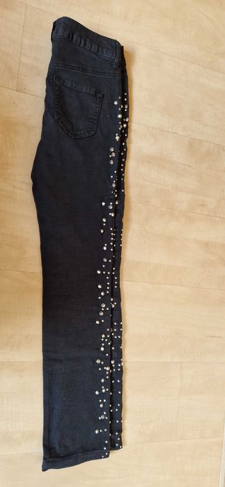 spodnie jeans z ćwiekami 34