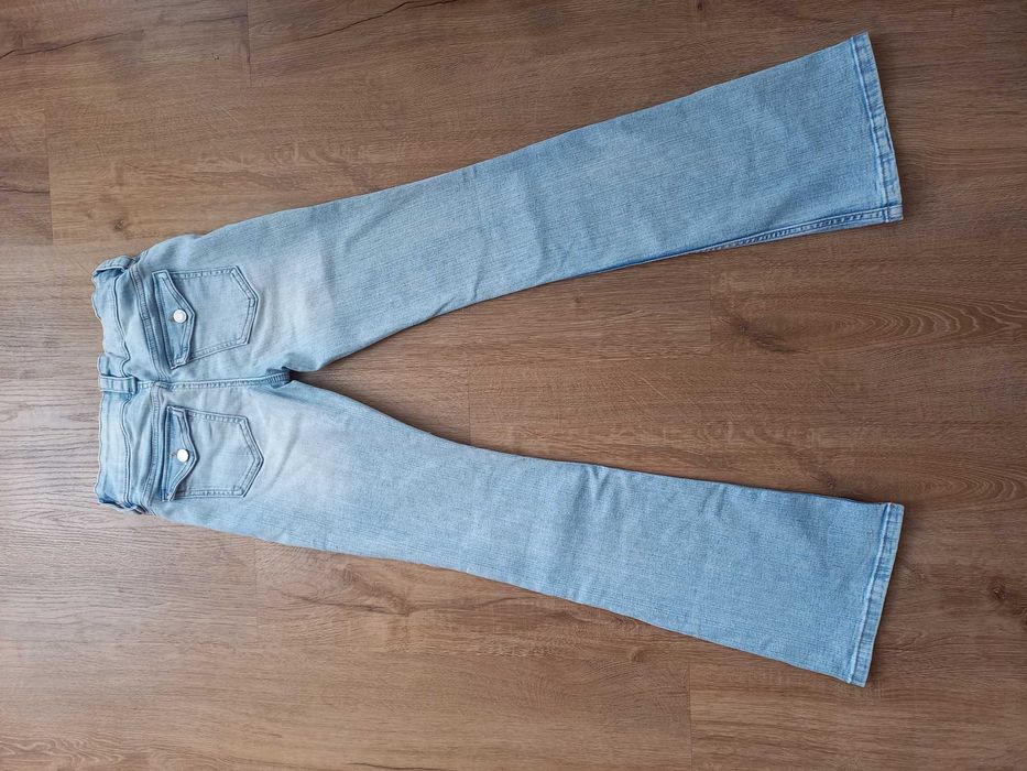 Spodnie dzwony bootcut H&M 164