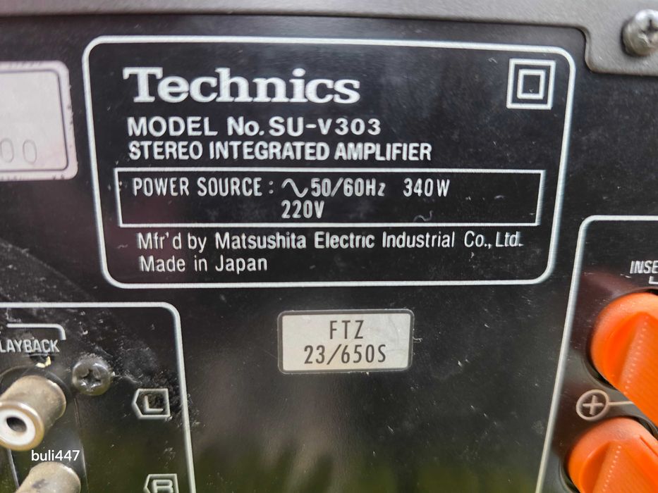 wzmacniacz technics su-v303 na tranzystorach