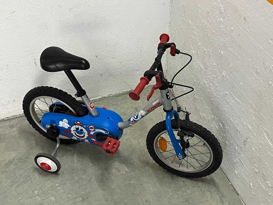 Bicicleta criança roda 14 ideal 3 - 5 anos com rodinhas