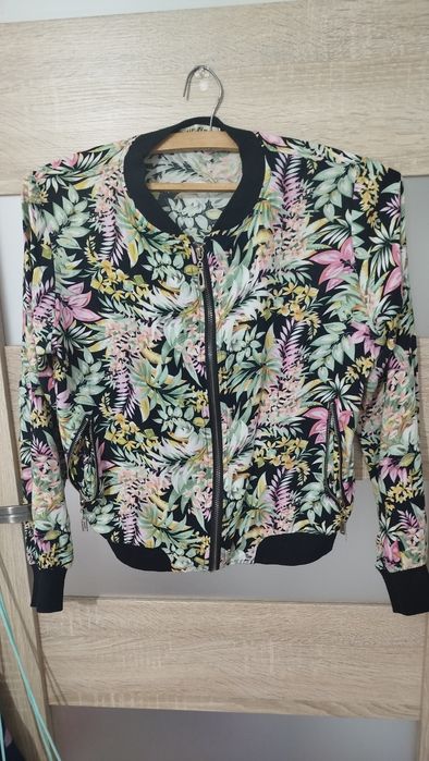 Bluza damska floral kwiaty rozm XS