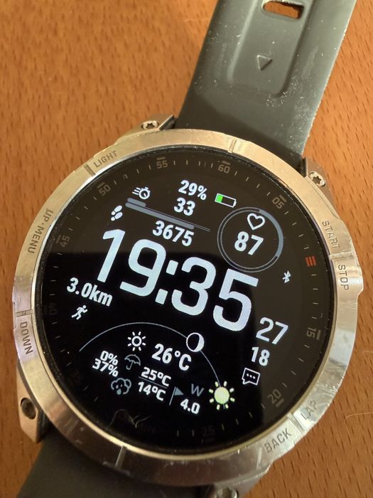 Garmin Epix 2, caixa e recibo