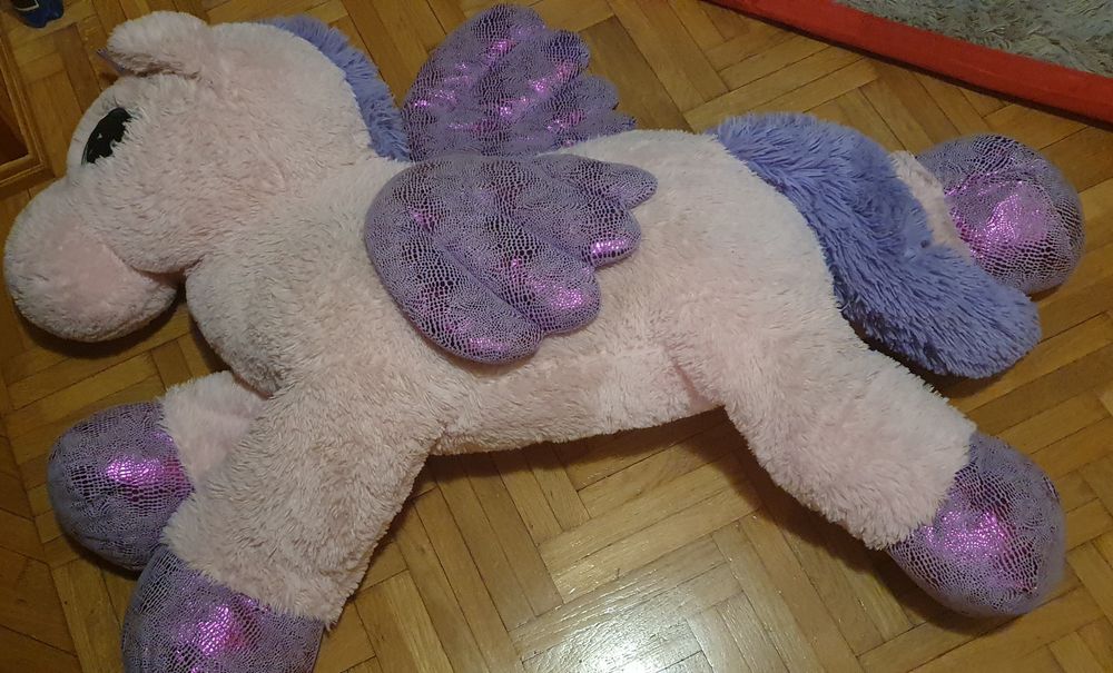 Mega duzy jednorozec XXL 120cm prezent,pluszak smilki maskotka