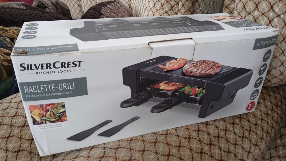 Grelhador Raclete Silver Crest Novo