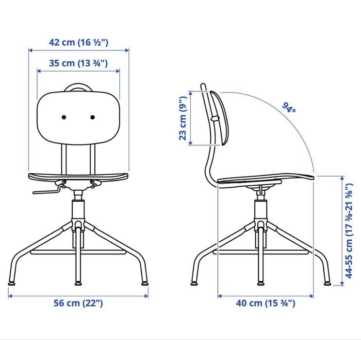 Krzesło obrotowe Ikea Kullaberg